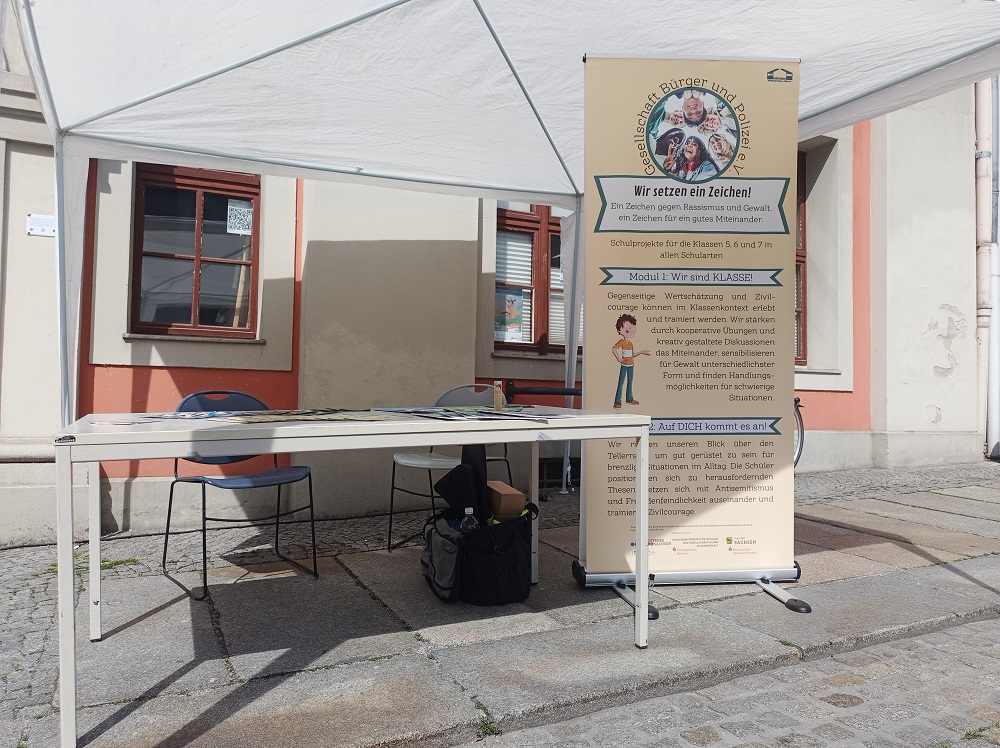 Gesellschaft mit Stand beim Tag der Vereine vertreten